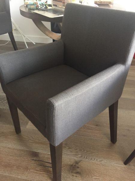 4 dining chairs - rarely used and super easy to maintain