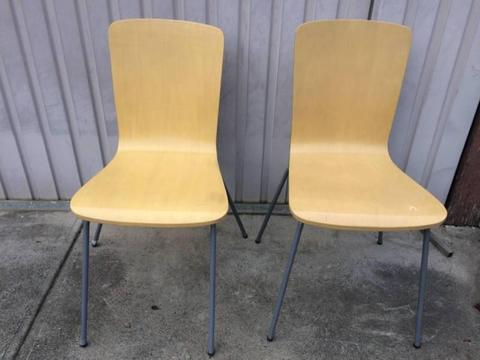 Dining chairs X 2 - used
