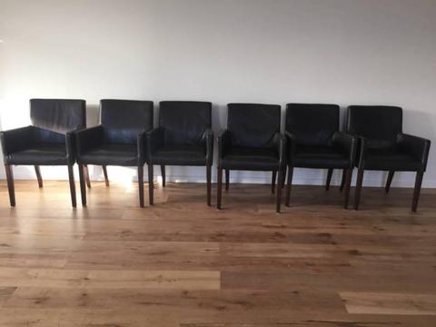 6 Leather chairs pick up Gold Coast