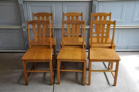 Vintage Wooden Chairs from 1960s