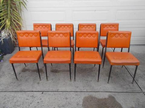 Vintage Retro HYMUS Orange Dining Kitchen Chairs
