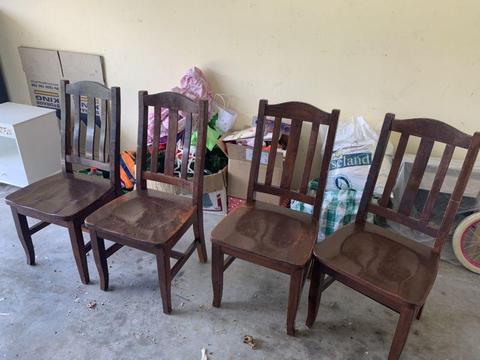 4x antique chairs