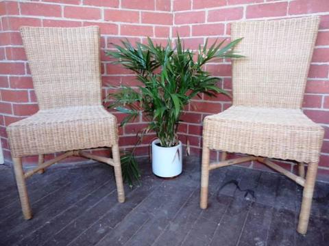 2 Cane Chairs in good condition $60 the pair