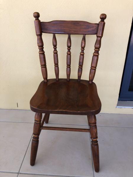 Solid timber dining chair