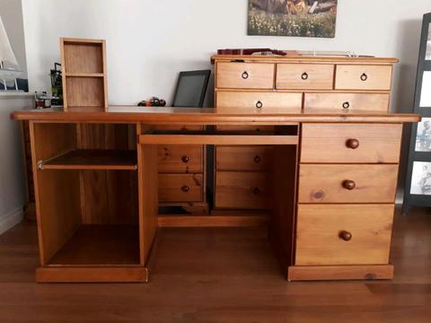 Solid Wooden Desk - Computer/Study