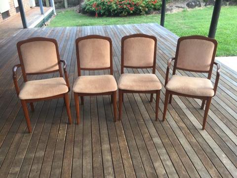 4 x Retro 80's Parker Style Dining Chairs Sturdy