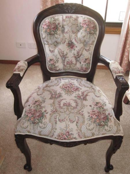 3 Vintage Upholstered Chairs