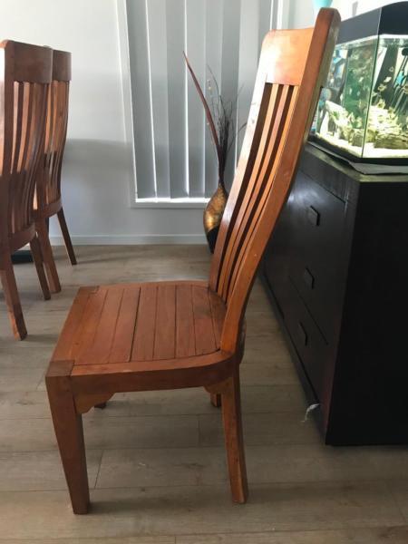 5 High Back Dining Chairs