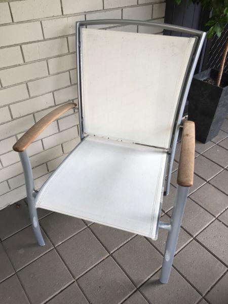 4 x Harvey Norman outdoor balcony/patio chairs