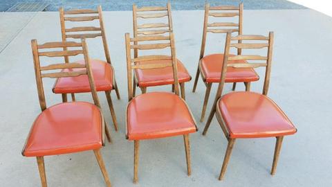 6 Scandi retro inspired dining chairs