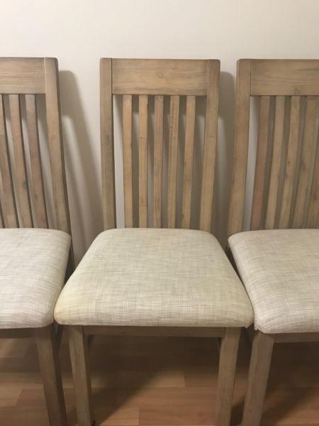 8 x Dining chairs $90 each