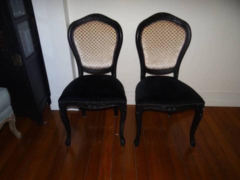 Dining Chairs (6 off) Velvet