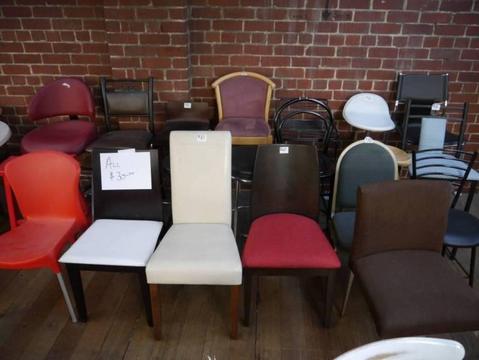 Ex-Display Samples $30 EACH Dining Chairs & Stools Clearance