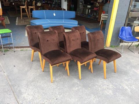6 Mid Century Dining Chairs by the Rosando Brothers Vintage retro 50s