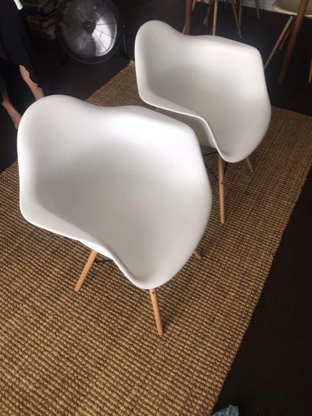 Replica Eames Arm chairs (x2)