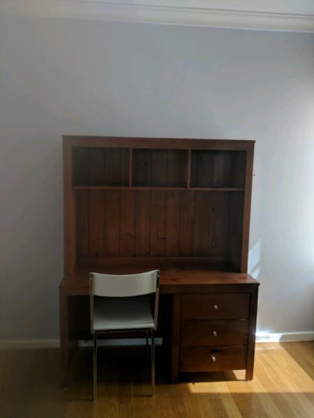 Desk with Hutch and chair