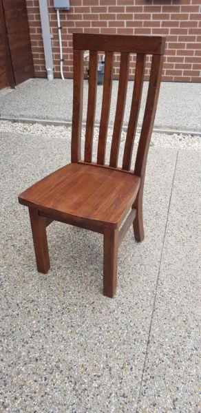 Harvey Norman solid timber chairs for sale