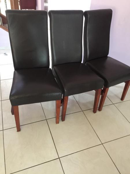 leather dining chairs