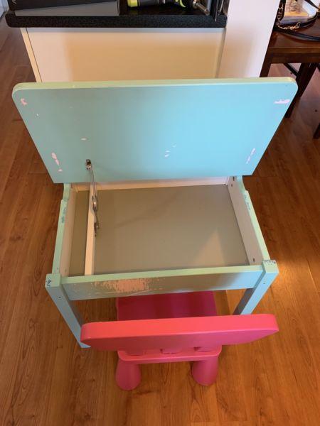 IKEA kid table and chair