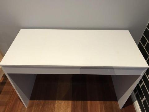 White student desk, occasional side table