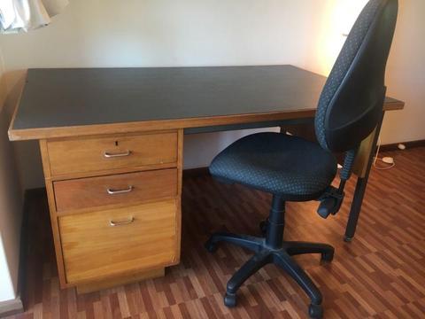 Office desk and chair combo