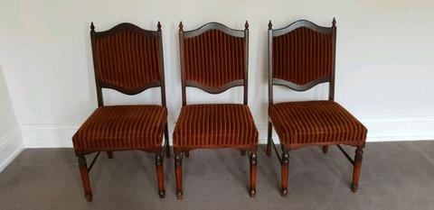 Vintage velvet chairs