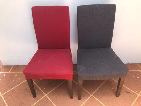 Dining Chairs x 6 (with extra set of covers)