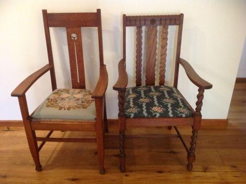 Two Carver chairs