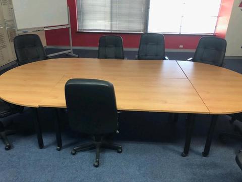 Boardroom table & chairs