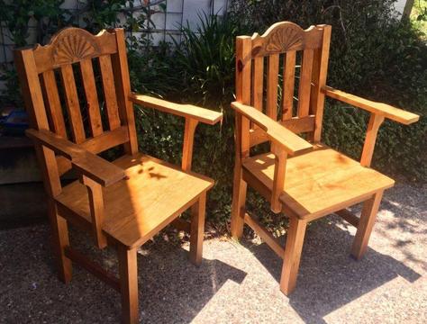Unique Handmade Pine Chairs