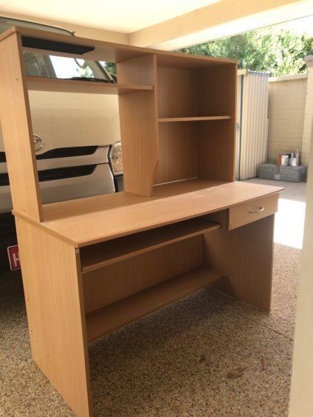 Desk With Hutch Good Condition