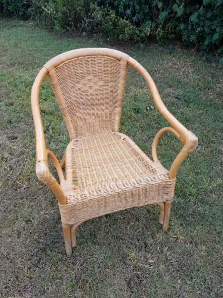 Wicker cane chairs