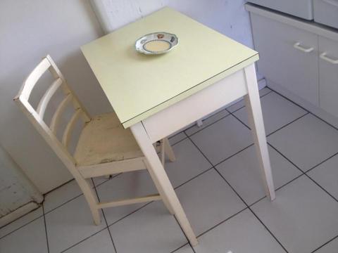 Retro kitchen table and chair