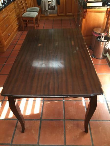 Dining Table 6 seater 1500x900 needs tlc REDUCED