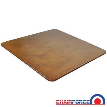 Square Chestnut Pre-Drilled Table Tops
