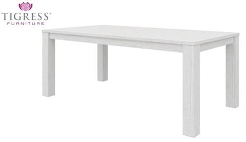 190cm Avalon Solid Timber Dining Table with White Wash Finish