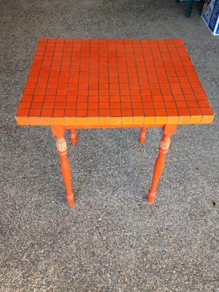Retro mosaic top table