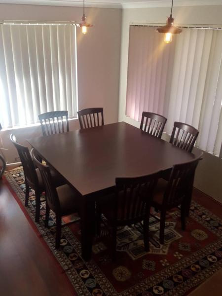 Harvey Norman 8 seater Table and Chairs