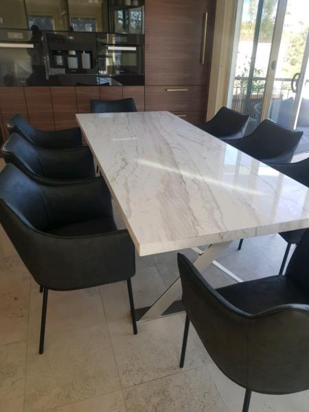 Marble dinning table