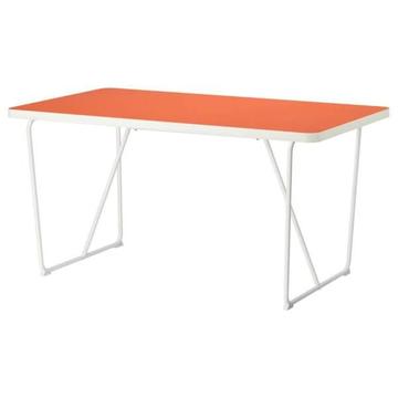 IKEA RYDEBÄCK Table, orange white, Backaryd orange white RRP $159