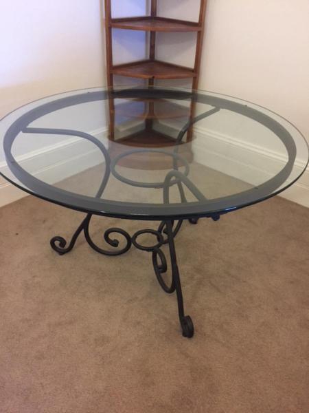 Glass top Dining table