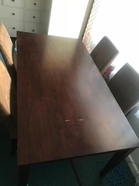 FREE Dining Table with four chairs