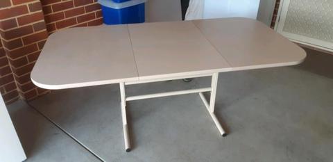 Steel Frame Extendable Dining Multipurpose Table GC $75