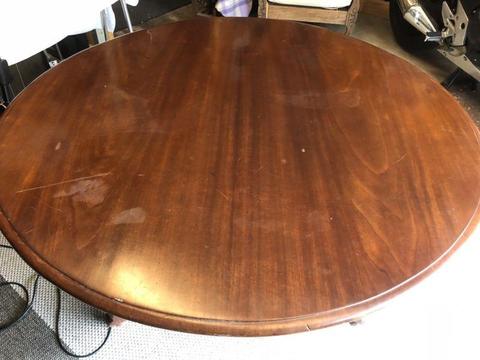 Vintage Round Cedar Table