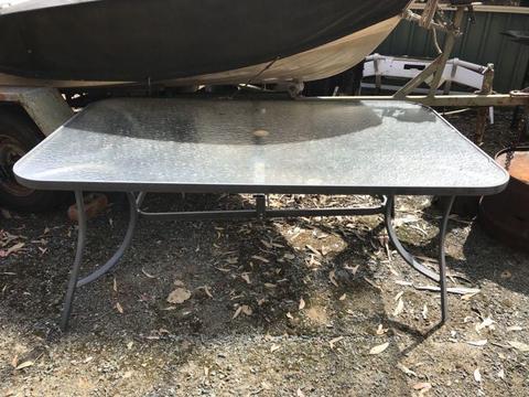 Outdoor Glass table