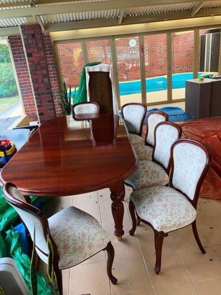 Solid Wood Mahogany 10 seater Dining Table