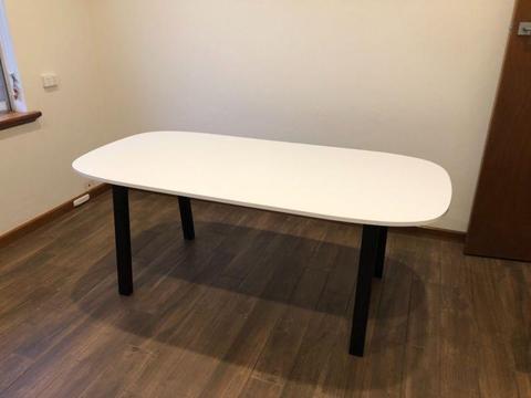 Ikea white dining table Västanå underframe Oppeby table top