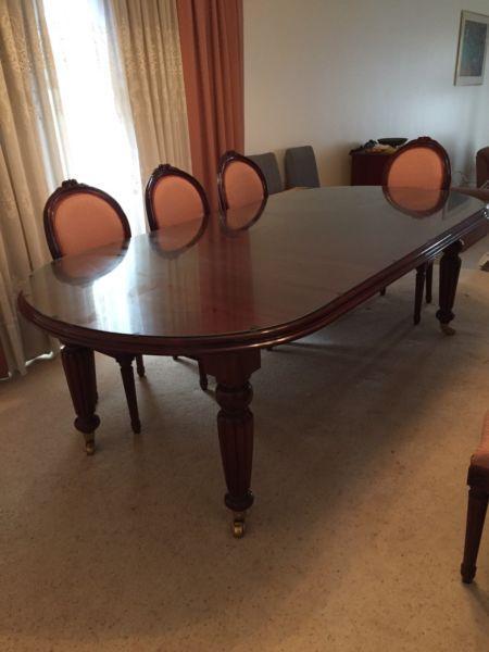 Table only! Mahogany wood extendable table - Victoria style