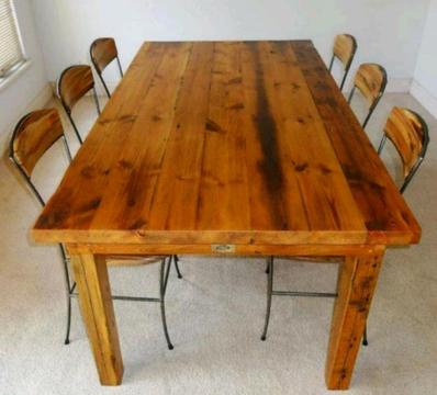 Dining Table 6 Chairs from The General Store RRP$6,803 WA made