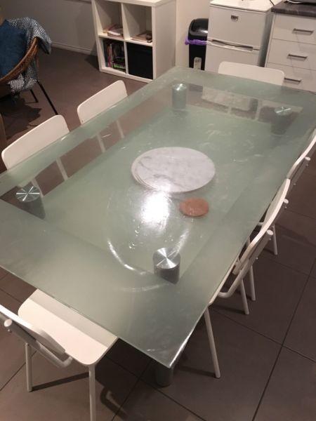 Stylish Glass Dining Table - NEED GONE ASAP